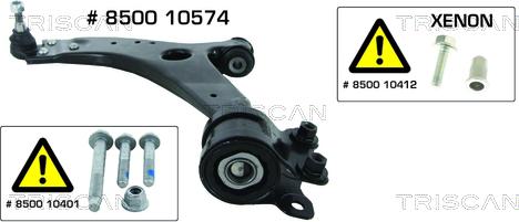 Triscan 8500 10574 - Bras de liaison, suspension de roue droxauto.com