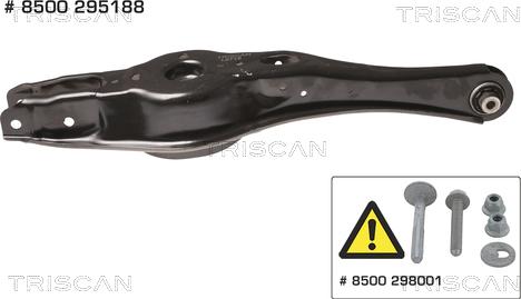 Triscan 8500 295188 - Bras de liaison, suspension de roue droxauto.com