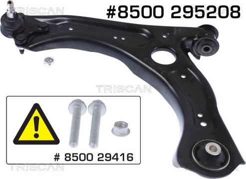 Triscan 8500 295208 - Bras de liaison, suspension de roue droxauto.com