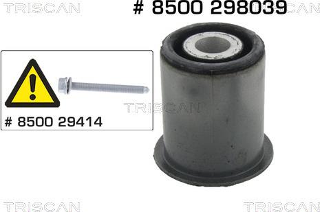 Triscan 8500 298039 - Suspension, corps de l'essieu droxauto.com
