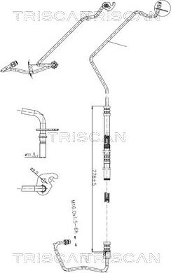 Triscan 8516 16018 - Tuyau hydraulique, direction droxauto.com
