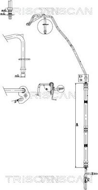 Triscan 8516 16037 - Tuyau hydraulique, direction droxauto.com