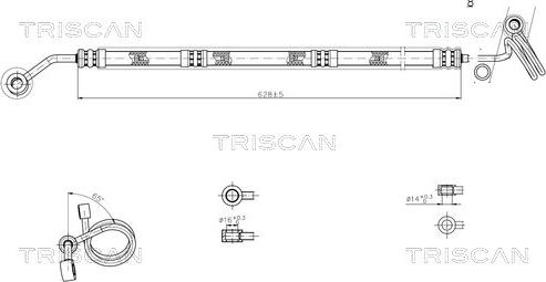 Triscan 8516 29015 - Tuyau hydraulique, direction droxauto.com