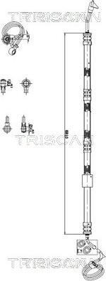 Triscan 8516 29038 - Tuyau hydraulique, direction droxauto.com