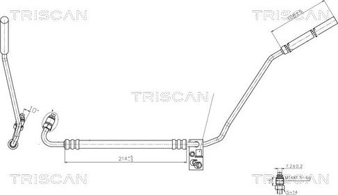 Triscan 8516 29022 - Tuyau hydraulique, direction droxauto.com