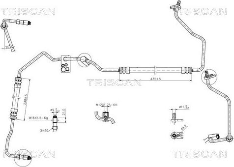 Triscan 8516 28008 - Tuyau hydraulique, direction droxauto.com