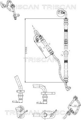 Triscan 8516 23001 - Tuyau hydraulique, direction droxauto.com