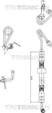 Triscan 8516 23007 - Tuyau hydraulique, direction droxauto.com