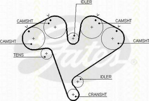 Triscan 8645 5453xs - Courroie de distribution droxauto.com