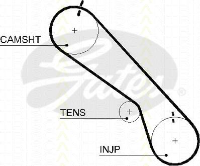 Triscan 8645 5548xs - Courroie de distribution droxauto.com