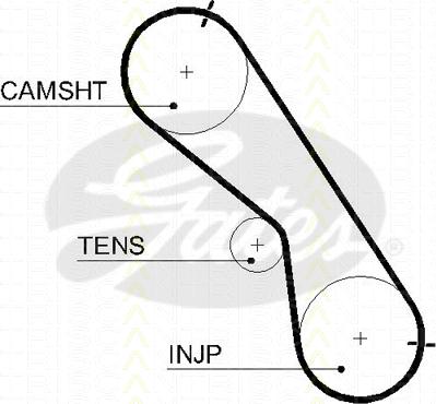 Triscan 8645 5560xs - Courroie de distribution droxauto.com