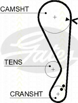 Triscan 8645 5568xs - Courroie de distribution droxauto.com