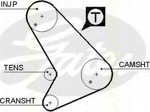 Triscan 8645 5571xs - Courroie de distribution droxauto.com