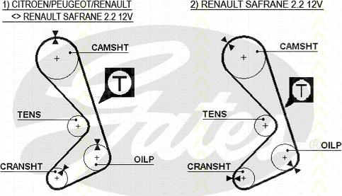 Triscan 8645 5059xs - Courroie de distribution droxauto.com