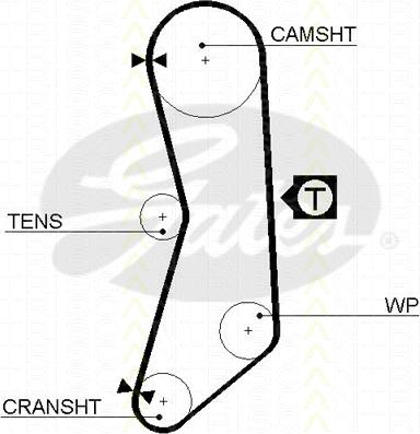 Triscan 8645 5030fi - Courroie de distribution droxauto.com