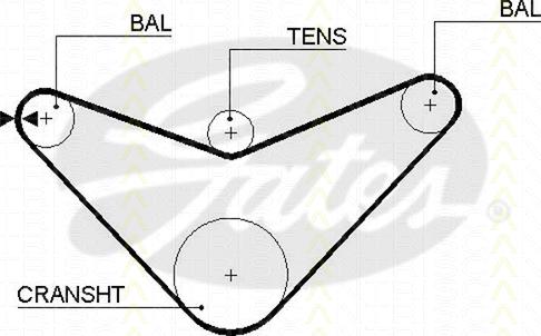 Triscan 8645 5235xs - Courroie de distribution droxauto.com