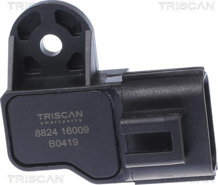 Triscan 8824 16009 - Capteur, pression du tuyau d'admission droxauto.com