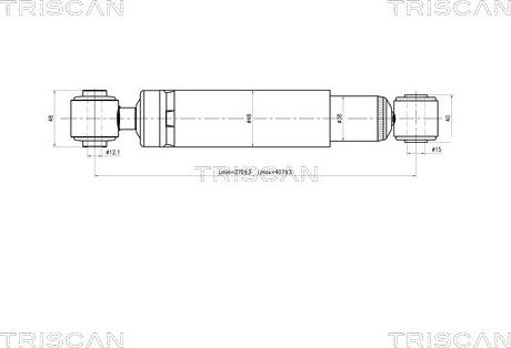 Triscan 8705 24201 - Amortisseur droxauto.com