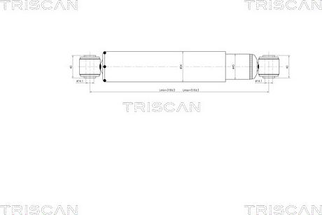 Triscan 8705 23202 - Amortisseur droxauto.com