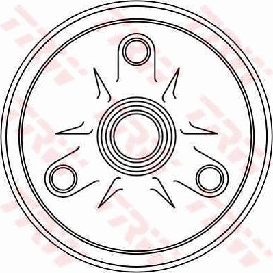 TRW DB4122 - Tambour de frein droxauto.com