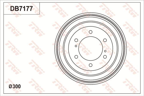 TRW DB7177 - Tambour de frein droxauto.com