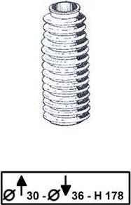 TRW JBE115 - Jeu de joints-soufflets, direction droxauto.com