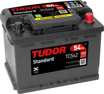 Tudor TC542 - Batterie de démarrage droxauto.com