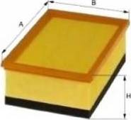 Uniflux Filters XA170 - Filtre à air droxauto.com