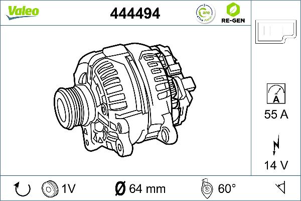 VALEO 444494 - Alternateur droxauto.com