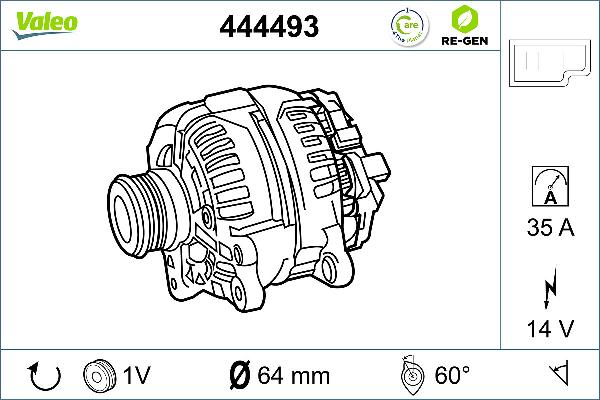 VALEO 444493 - Alternateur droxauto.com