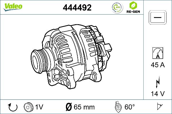 VALEO 444492 - Alternateur droxauto.com