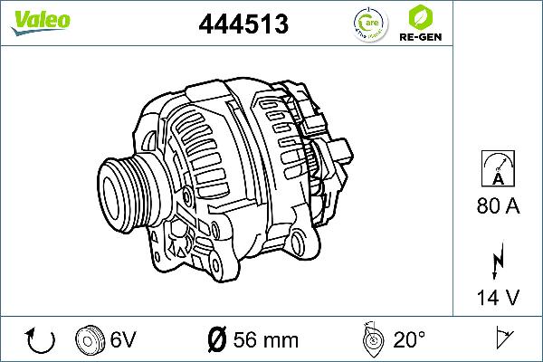 VALEO 444513 - Alternateur droxauto.com