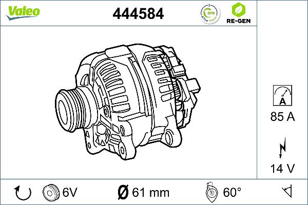 VALEO 444584 - Alternateur droxauto.com