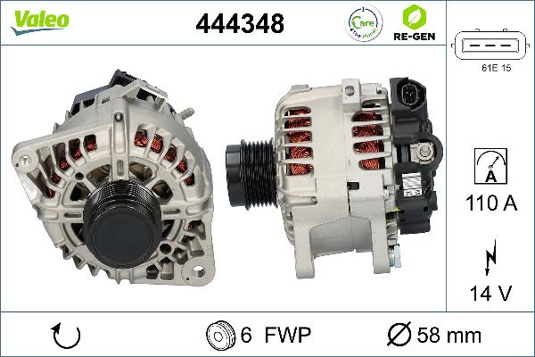 VALEO 444348 - Alternateur droxauto.com