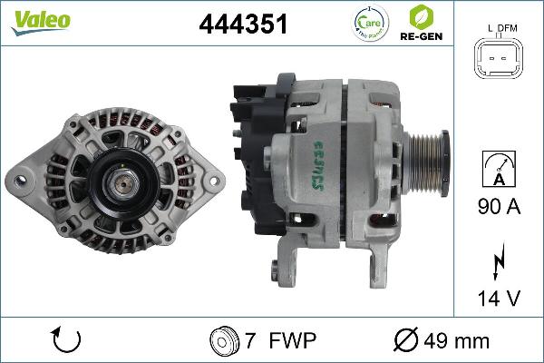 VALEO 444351 - Alternateur droxauto.com