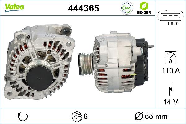 VALEO 444365 - Alternateur droxauto.com