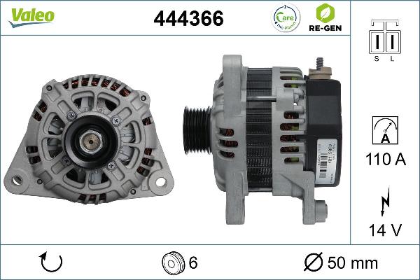 VALEO 444366 - Alternateur droxauto.com