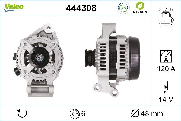 VALEO 444308 - Alternateur droxauto.com