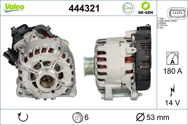 VALEO 444321 - Générateur démarreur droxauto.com