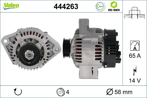 VALEO 444263 - Alternateur droxauto.com