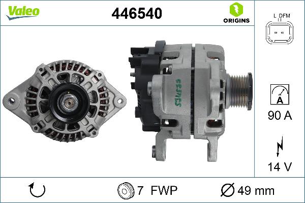 VALEO 446540 - Alternateur droxauto.com