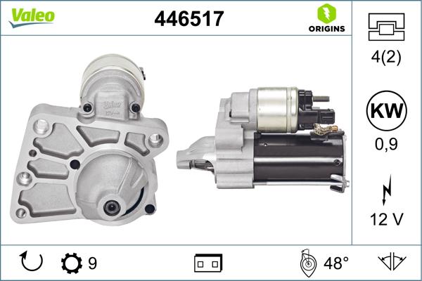VALEO 446517 - Démarreur droxauto.com