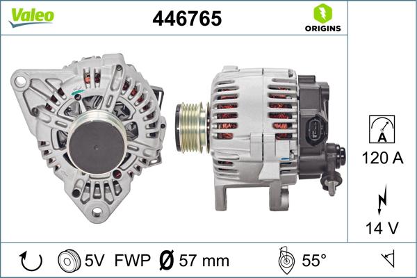 VALEO 446 765 - Alternateur droxauto.com