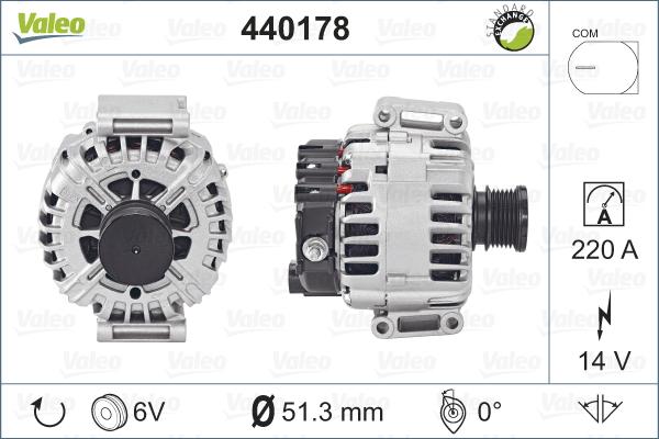 VALEO 440178 - Alternateur droxauto.com