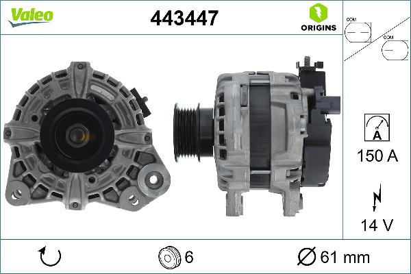 VALEO 443447 - Alternateur droxauto.com
