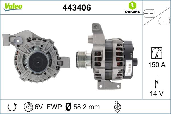 VALEO 443406 - Alternateur droxauto.com