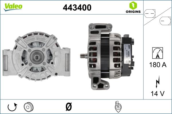 VALEO 443400 - Alternateur droxauto.com