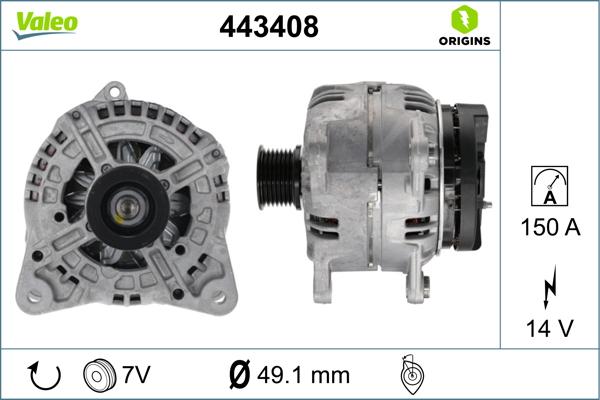 VALEO 443408 - Alternateur droxauto.com