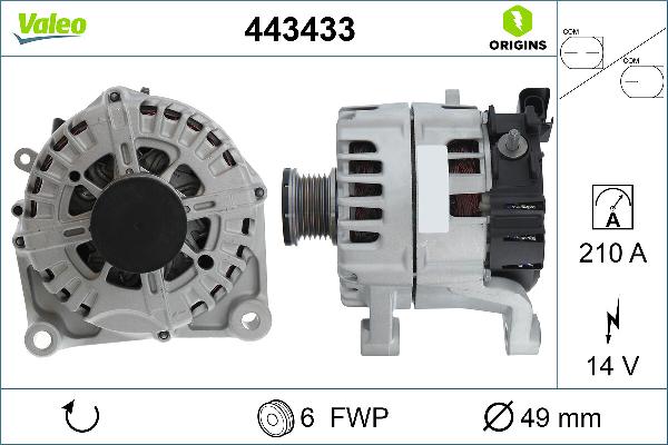 VALEO 443433 - Alternateur droxauto.com