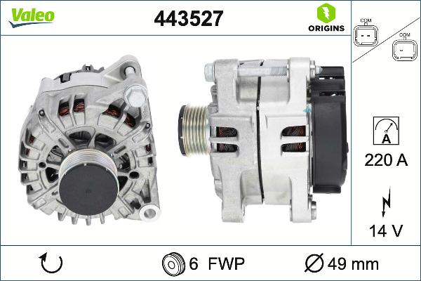 VALEO 443527 - Alternateur droxauto.com